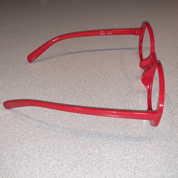 Honey Lemon Style Red Plastic Glasses Frames - Picture 3 of 5